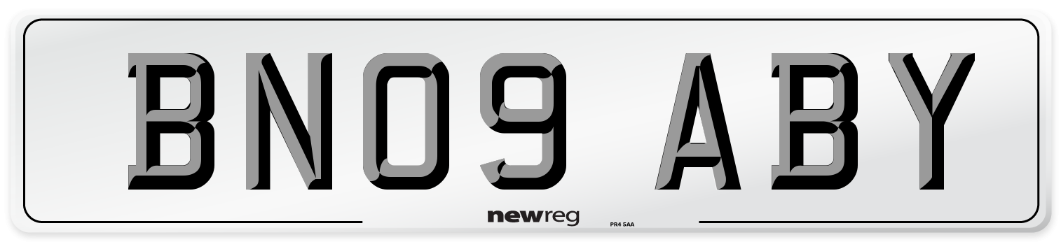 BN09 ABY Number Plate from New Reg